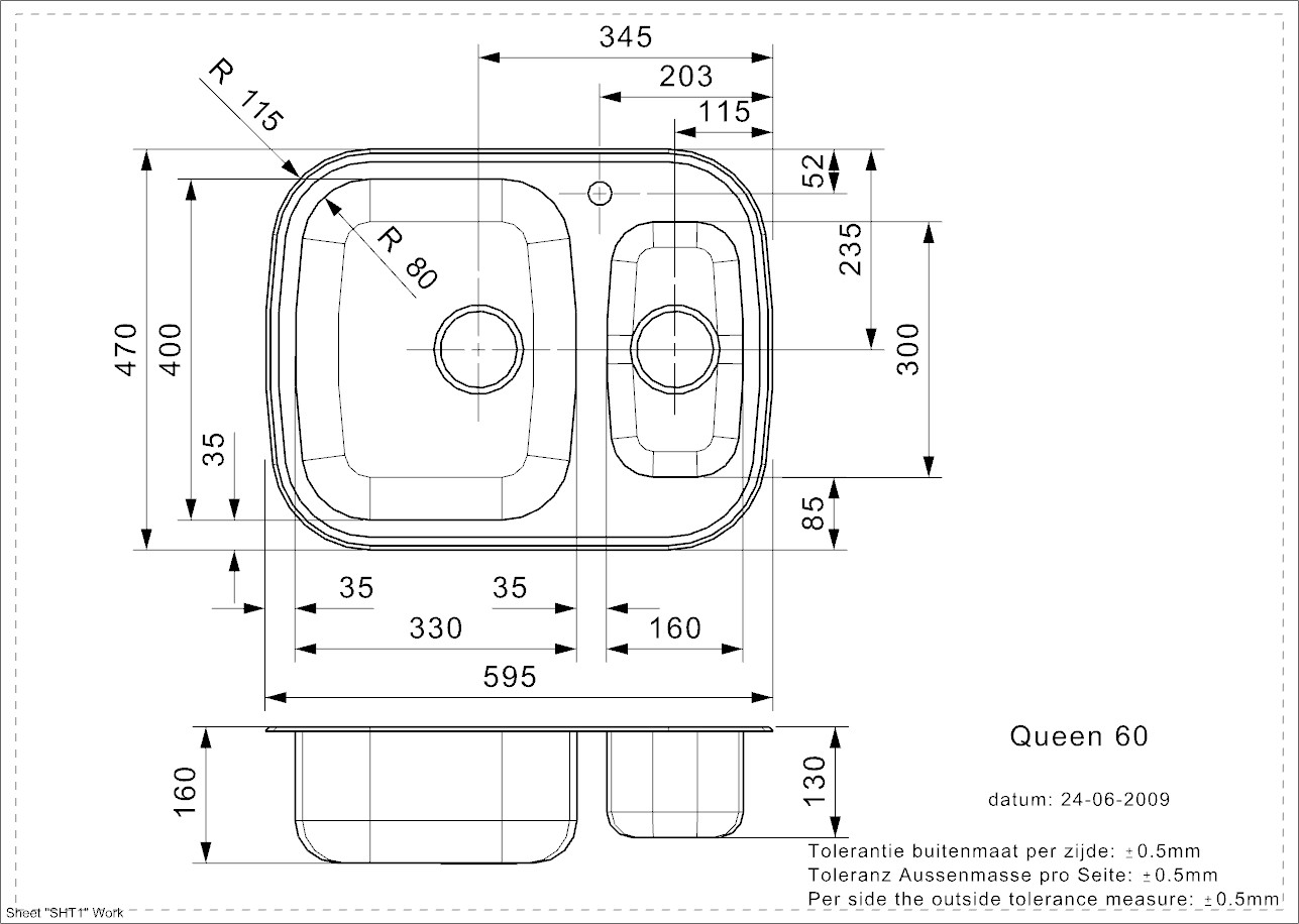 QUEEN 60 (R) Inset                                        All specifications