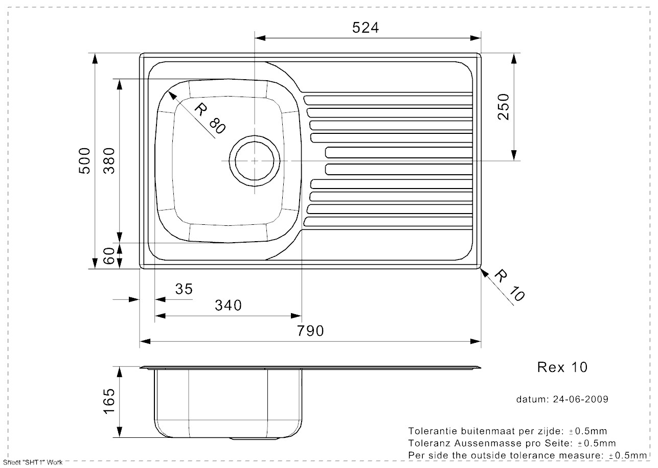REX 10 (R) Inset                                        All specifications